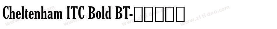 Cheltenham ITC Bold BT字体转换